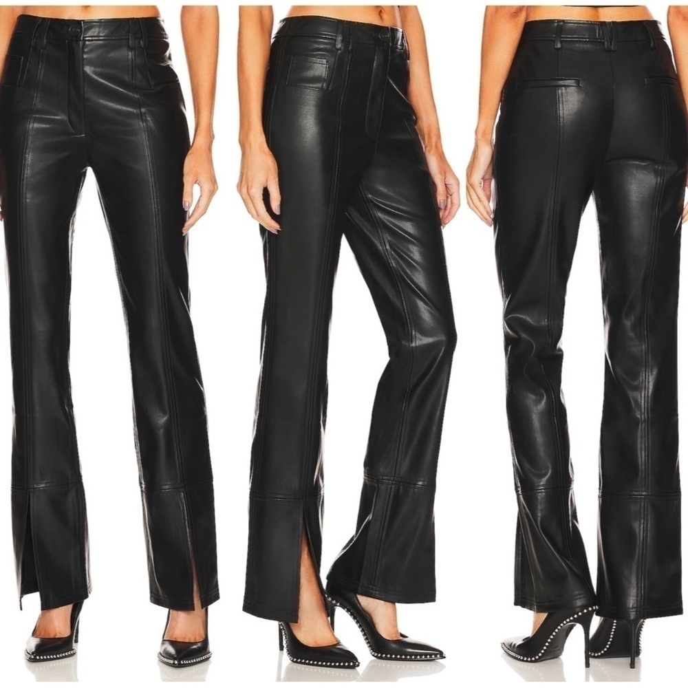 Revolve LPA Arlo Faux Leather Pant in Black Size XS